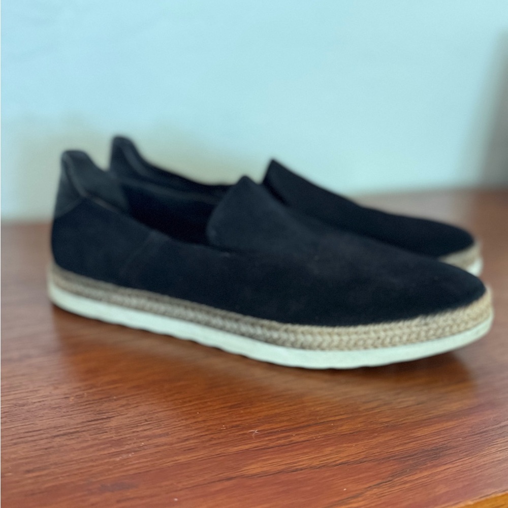 Vince Black Suede Loafers